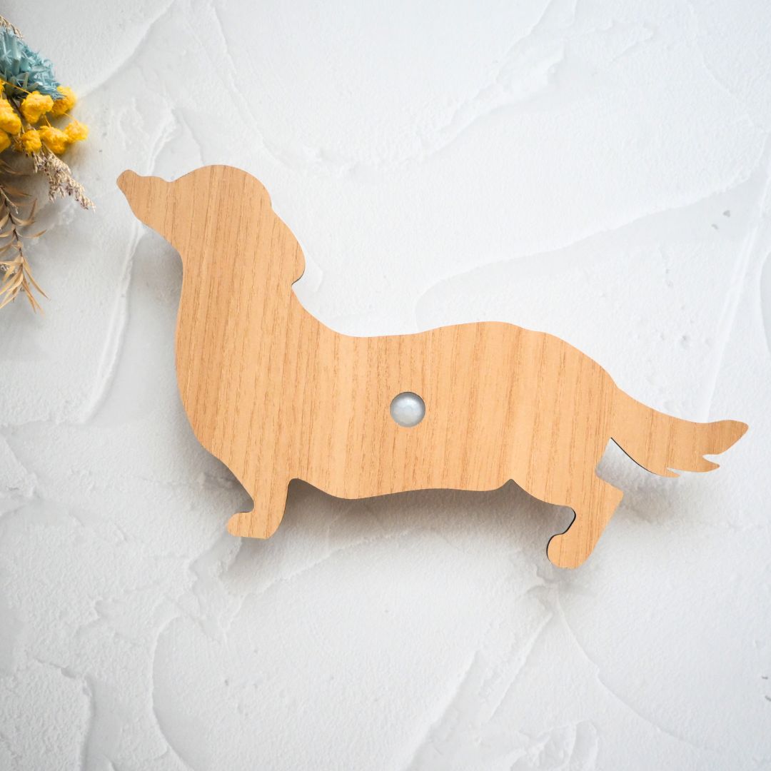 ダックスフンド (木目調_薄茶)