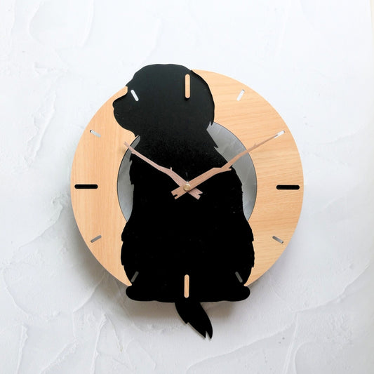 ふりふりわんこ時計_マルチーズ