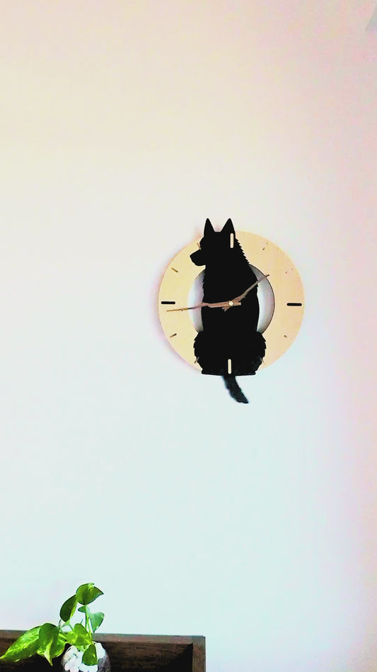 ふりふりわんこ時計_スキッパーキ