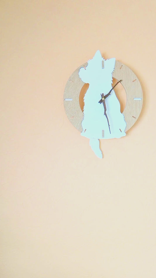 ふりふりわんこ時計_ウエストハイランドホワイトテリア