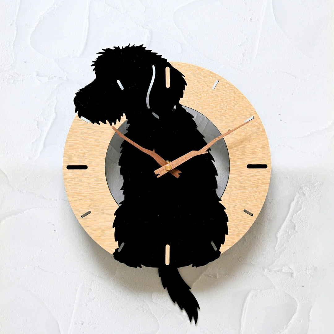 ふりふりわんこ時計_ワイヤーダックスフンド