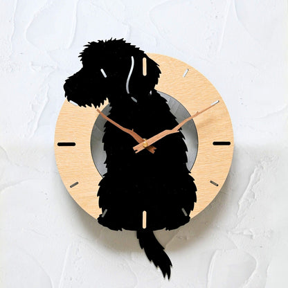 ふりふりわんこ時計_ワイヤーダックスフンド