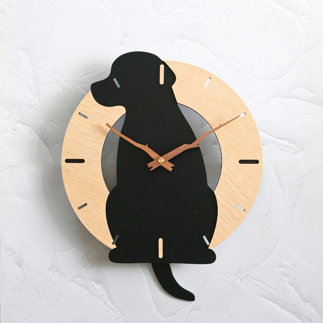 ふりふりわんこ時計_ラブラドール