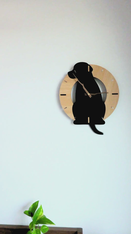 ふりふりわんこ時計_ラブラドール