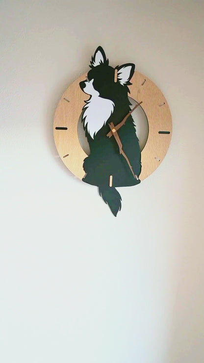 ふりふりわんこ時計_チワワ