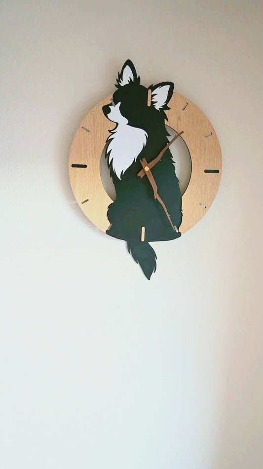 ふりふりわんこ時計_チワワ