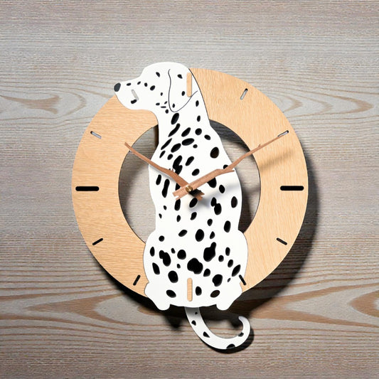 ふりふりわんこ時計_ダルメシアン