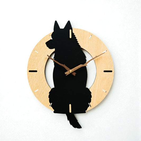 ふりふりわんこ時計_スキッパーキ